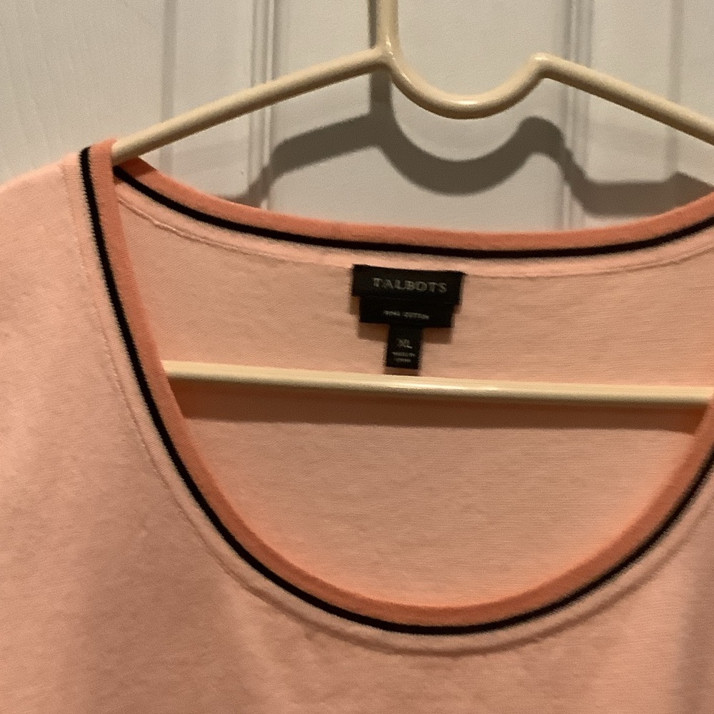Talbots soft coral‎ Crew Neck Sweater, set, Pima cotton - Picture 10 of 12